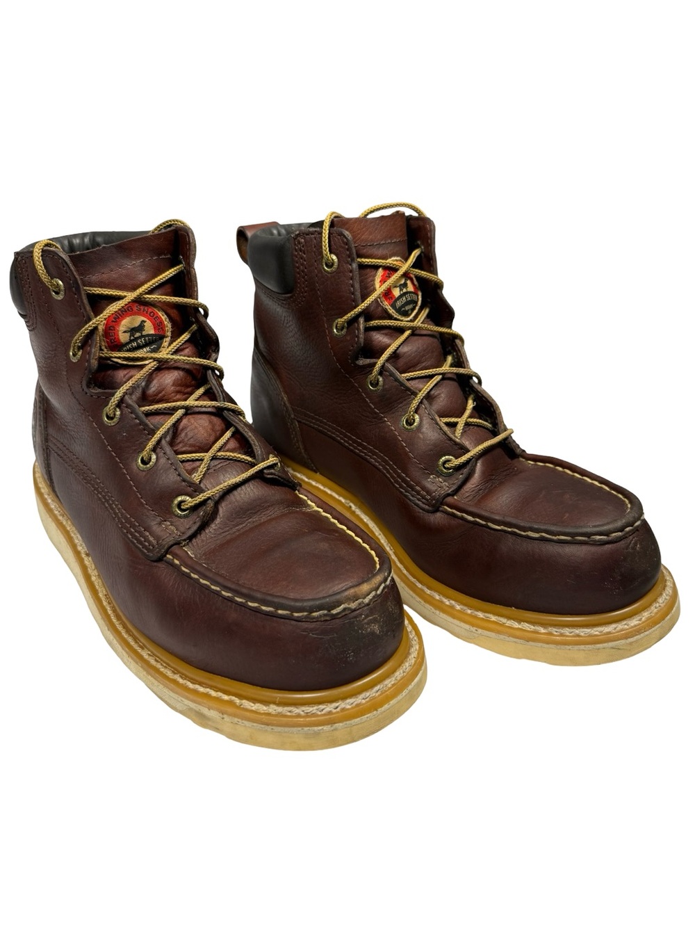 Red Wing Irish Setter Ashby Work Boots 83606 Mens 9.5 D Leather Moc Toe Safety